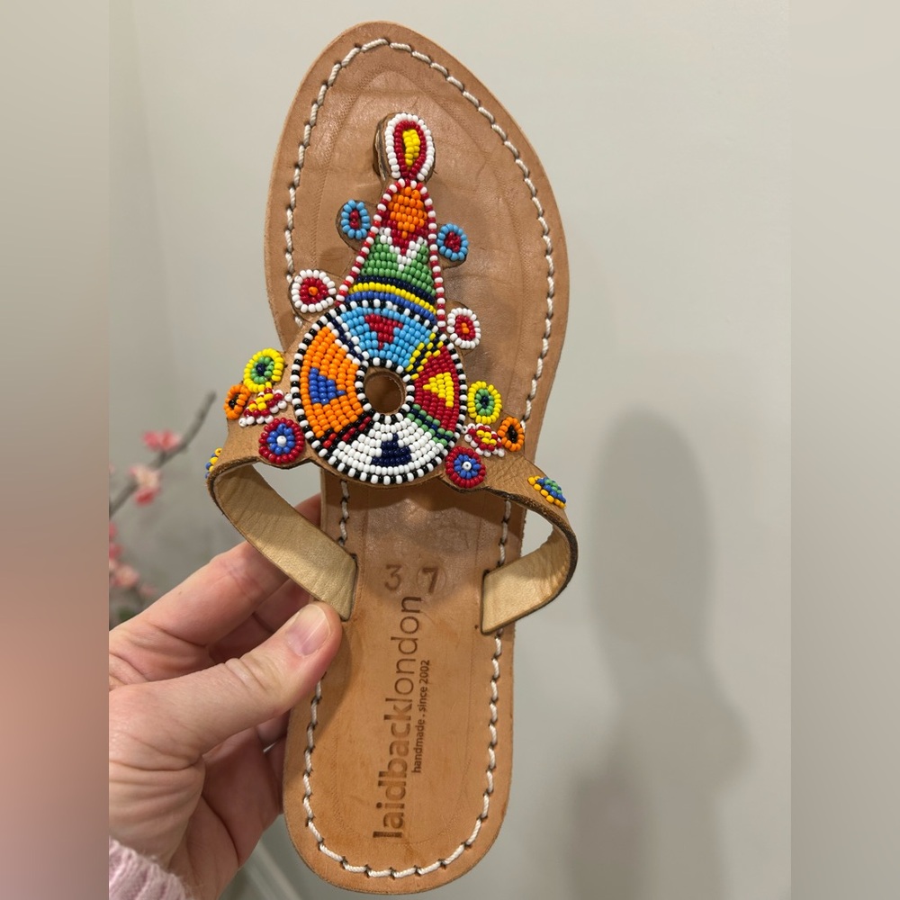 Laidback London leather sandals
